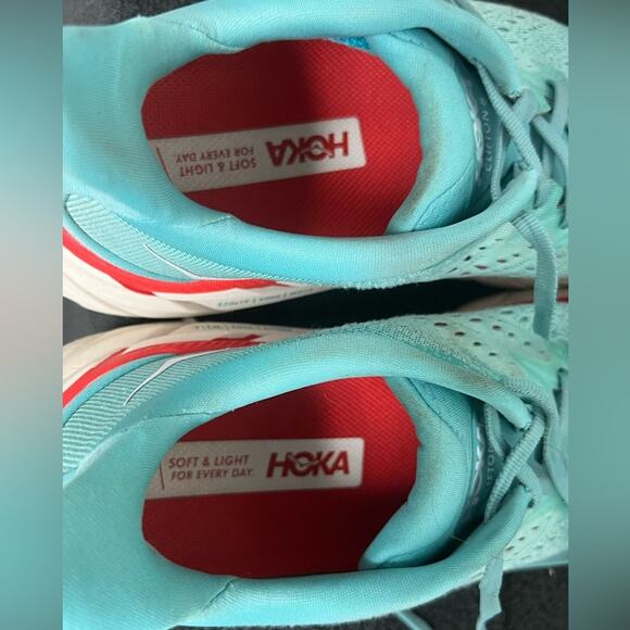 Hoka One One Womens Clifton 8 1119394 AEBL Blue Running Shoes Sneakers Size 9.5 - Picture 8 of 10